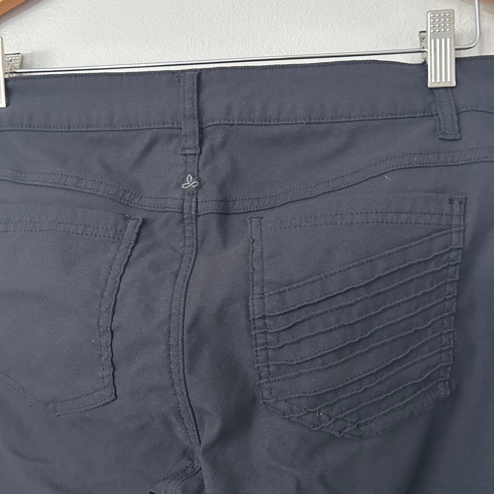 Prana Moto Pants Womens 8 Black Brenna Skinny Lightweight Hiking Outdoor Utility - Picture 4 of 9